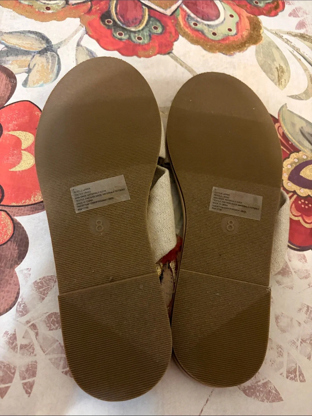 Shade & Shore Beige Knotted Crossband Slide Sandals